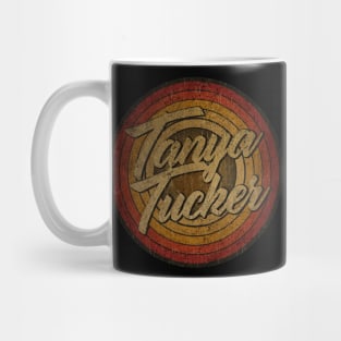 arjunthemaniac,circle retro faded Tanya Tucker Mug